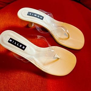 Simon Miller lucite kitten heels size 38